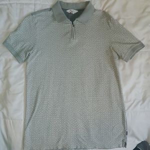 Calvin Klein Grey Geometric Collar Shirt